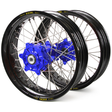 Haan/Excel Takasago Husqvarna 701 Enduro 16-25 Black/Blue Cushed Motard Wheel Set