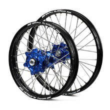 Haan/SM Pro Platinum Husqvarna 701 Enduro 16-25 21"/18" Black/Blue Wheel Set
