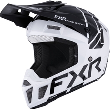 FXR Clutch White/Black Kids Helmet