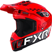 FXR Clutch Race Division Red Kids Helmet