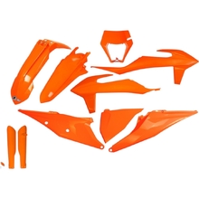 UFO KTM EXC 20-23 Orange Plastics Kits With Headlight Surround