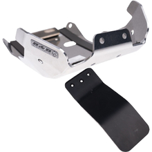 B&B Offroad Husqvarna/Gas Gas 250-300 TE/EC 24-27 Silver Bash Plate w/ Linkage Guard