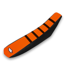 MotoSeat KTM SX/SXF 19-22 EXC/EXCF 20-23 Ribbed Orange/Black Seat Cover