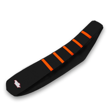 MotoSeat KTM 65 SX 16-20 Ribbed Black/Orange Seat Cover