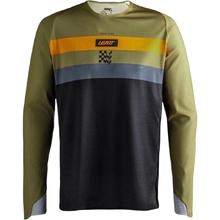 Leatt 2027 4.5 Enduro Stripe Khaki Brown Jersey
