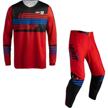 Leatt 2027 3.5 Ride Kit Stripes Red Gear Set