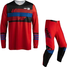 Leatt 2027 3.5 Ride Kit Stripes Red Toddler Gear Set