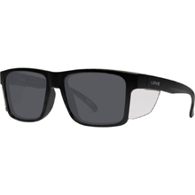 Liive Vision Tradie Polar Matte Black/Clear Blinker Safety Sunglasses