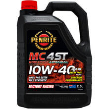 Penrite 2.5L MC-4 10W40 100% Pao Ester 4 Stroke Oil