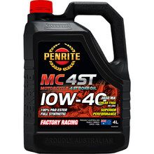 Penrite 4L MC-4 10W40 100% Pao Ester 4 Stroke Oil