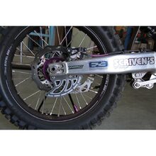 B&B Offroad Kawasaki KX250-450F 06-26 KLX450 08-26 Silver Rear Disc Guard