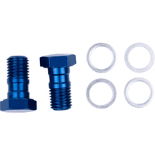 Ride Engineering Honda/Suzuki/Yamaha M10x1.25P Blue Brake Banjo Bolt Kit