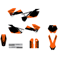 Ninetwo Decals KTM 125-250SX/SXF 05-06 Black Orange w/ Black BGS Graphics Kit