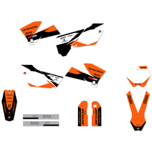 Ninetwo Decals KTM 125-250SX/SXF 05-06 Black Orange w/ White BGS Graphics Kit