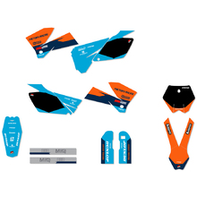 Ninetwo Decals KTM 125-250SX/SXF 05-06 Blue Orange w/ Black BGS Graphics Kit