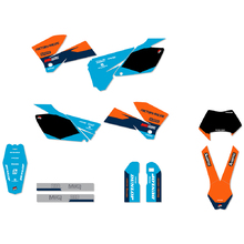 Ninetwo Decals KTM 125-525EXC/EXC-F 05-07 Blue Orange w/ Black BGS Graphics Kit