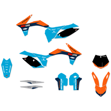 Ninetwo Decals KTM 125-450SX/SX-F 11-12 Blue Orange w/ Black BGS Graphics Kit