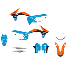 Ninetwo Decals KTM 125-450SX/SX-F 11-12 Blue Orange w/ White BGS Graphics Kit