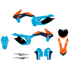 Ninetwo Decals KTM 125-450SX/SX-F 13-15 Blue Orange w/ Black BGS Graphics Kit