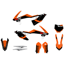 Ninetwo Decals KTM 125-450SX/SX-F 16-18 Black Orange w/ Black BGS Graphics Kit