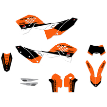 Ninetwo Decals KTM 125-530EXC/EXC-F 08-11 Black Orange w/ Black BGS Graphics Kit