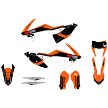 Ninetwo Decals KTM 125-500EXC/EXC-F 17-19 Black Orange w/ Black BGS Graphics Kit