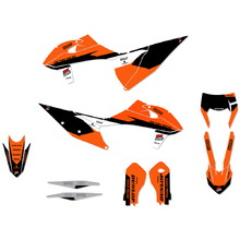 Ninetwo Decals KTM 125-500EXC/EXC-F 20-21 Black Orange w/ Black BGS Graphics Kit