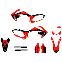 Ninetwo Decals Honda CRF250R 10-13 CRF450R 09-12 Red Black w/ White BGS Graphics Kit