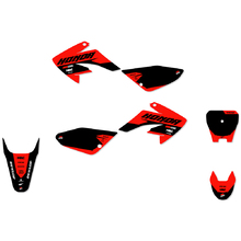 Ninetwo Decals Honda CRF80 04-10 Red Black w/ Black BGS Graphics Kit