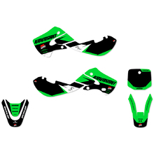 Ninetwo Decals Kawasaki KLX110 02-09 Green Black w/ Black BGS Graphics Kit