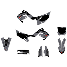 Ninetwo Decals Kawasaki KX125/250 POLISPORT RESTYLE Grey Black w/ Black BGS Graphics Kit