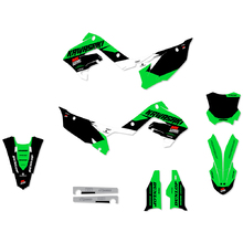 Ninetwo Decals Kawasaki KX125/250 POLISPORT RESTYLE Green Black w/ Black BGS Graphics Kit