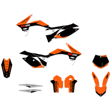 Ninetwo Decals KTM 125-450SX/SX-F 11-12 Black Orange w/ Black BGS Graphics Kit