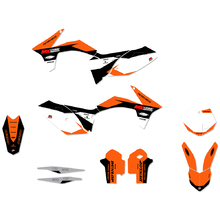 Ninetwo Decals KTM 125-450SX/SX-F 11-12 Black Orange w/ White BGS Graphics Kit