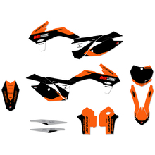 Ninetwo Decals KTM 125-450SX/SX-F 13-15 Black Orange w/ Black BGS Graphics Kit