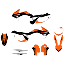 Ninetwo Decals KTM 125-450SX/SX-F 13-15 Black Orange w/ White BGS Graphics Kit