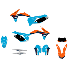 Ninetwo Decals KTM 125-530EXC/EXC-F 12-13 Blue Orange w/ Black BGS Graphics Kit