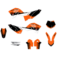 Ninetwo Decals KTM 125-250SX/SXF 09-10 Black Orange w/ Black BGS Graphics Kit