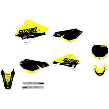 Ninetwo Decals Suzuki DRZ125 01-07 Yellow Black w/ Black BGS Graphics Kit