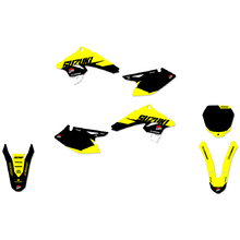 Ninetwo Decals Suzuki DRZ125 08-18 Yellow Black w/ Black BGS Graphics Kit