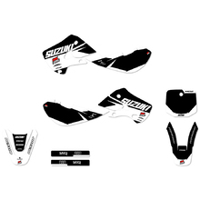 Ninetwo Decals Suzuki RM65/DRZ110 00-12 White Black w/ Black BGS Graphics Kit