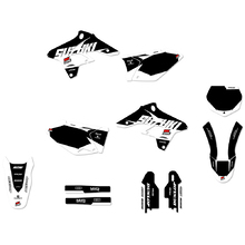 Ninetwo Decals Suzuki RMZ250 07-09 White Black w/ Black BGS Graphics Kit