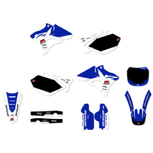 Ninetwo Decals Yamaha YZ125-250 05 White Blue w/ Black BGS Graphics Kit