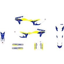 Ninetwo Decals Sherco 12-16 Blue White Yellow w/ White BGS Graphics Kit