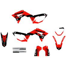 Ninetwo Decals Honda CRF250R 18-21 450R 17-20 Red Black w/ White BGS Graphics Kit