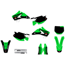 Ninetwo Decals Kawasaki KX125/250 03-07 Green Black w/ Black BGS Graphics Kit