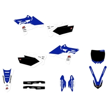 Ninetwo Decals Yamaha YZ125-250 02-14 UFO Restyle White Blue w/ Black BGS Graphics Kit