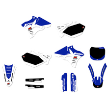 Ninetwo Decals Yamaha YZ125-250 02-04 White Blue w/ Black BGS Graphics Kit
