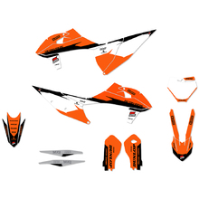 Ninetwo Decals KTM 125-450SX/SX-F 19-22 Black Orange w/ White BGS Graphics Kit