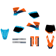 Ninetwo Decals KTM 50SX 02-08 Blue Orange w/ Black BGS Graphics Kit